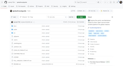 The Notion + GitHub for travel guides gallery image