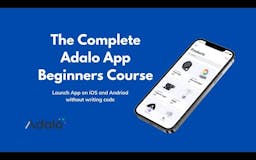 The Adalo Complete Beginners Course media 1
