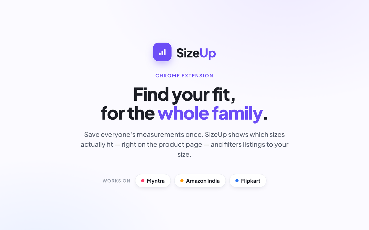 SizeUp — Find your fit easily gallery image
