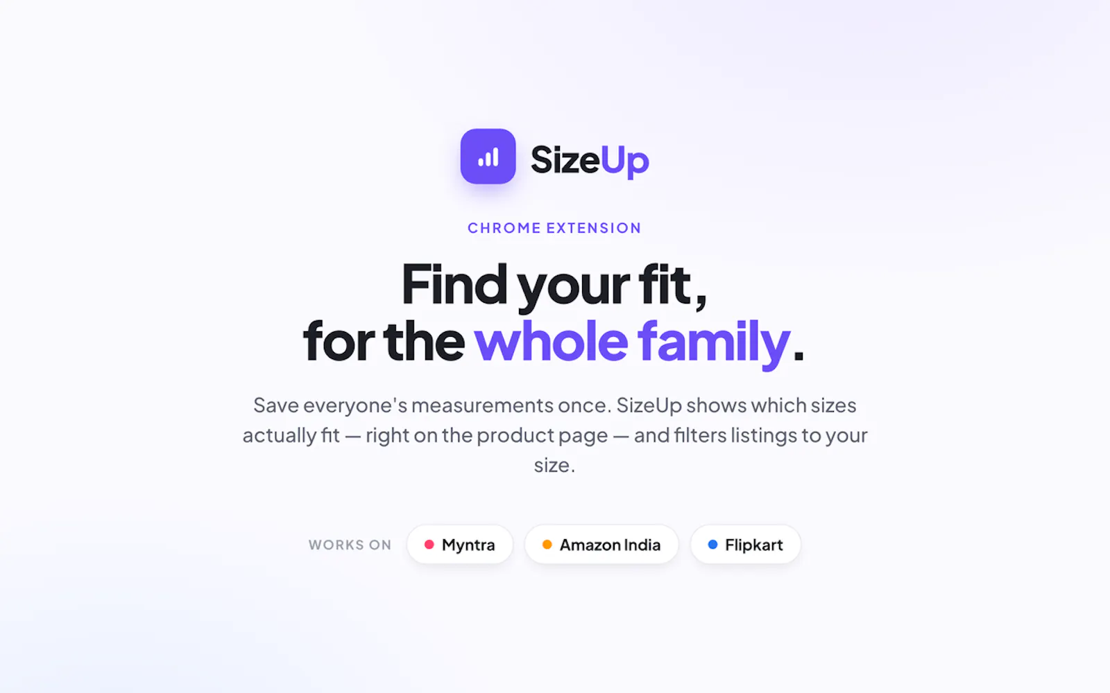 SizeUp — Find your fit easily screenshot 1