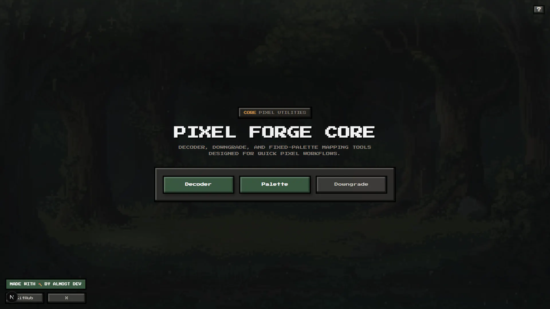 PixelForge 제품 배너