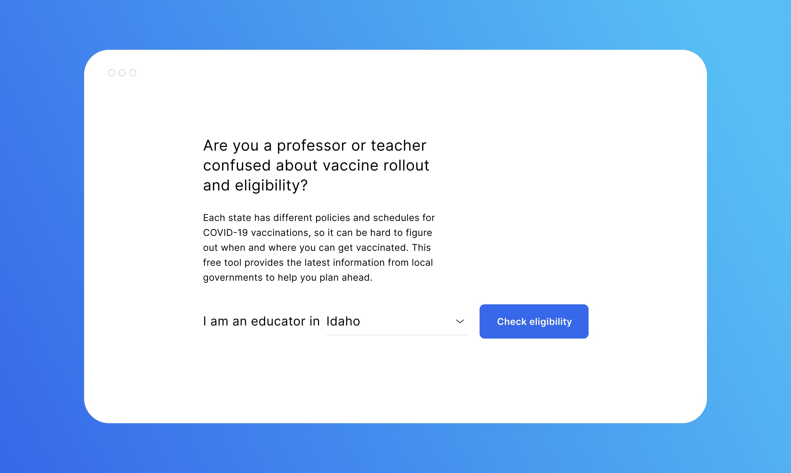 COVID-19 Vaccine Tracker for Teachers media 2