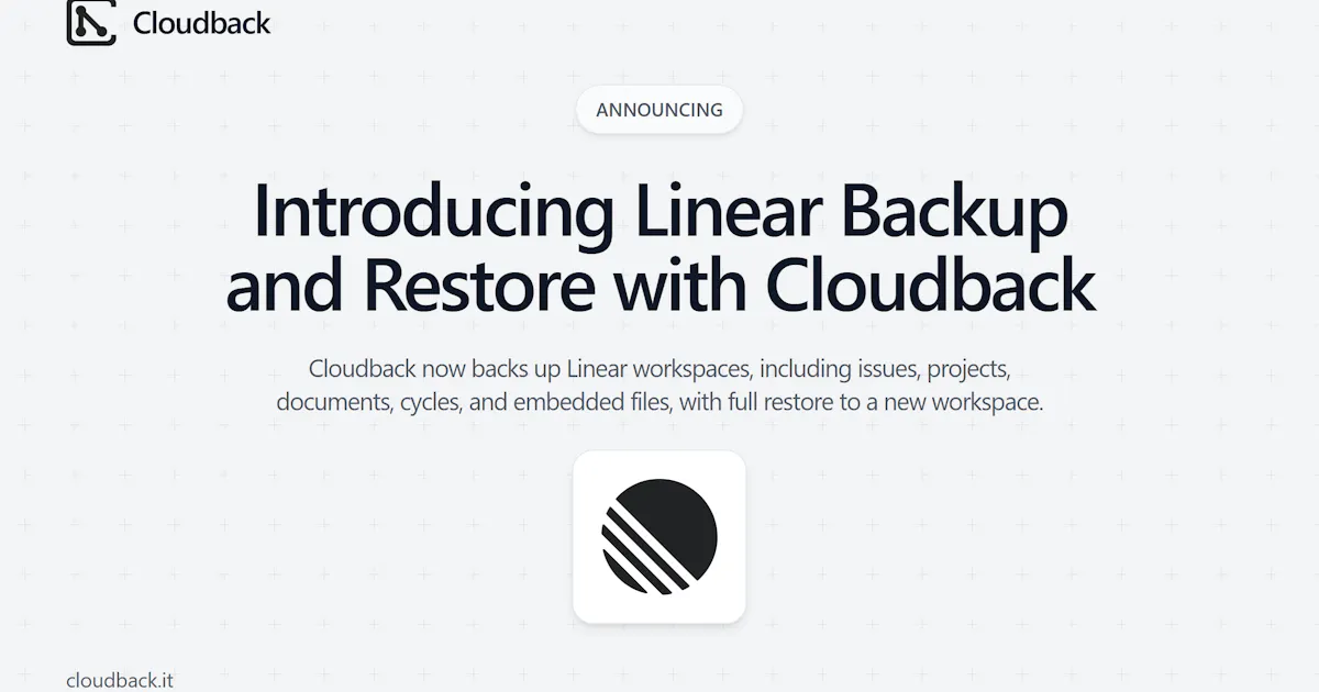 Cloudback for Linear