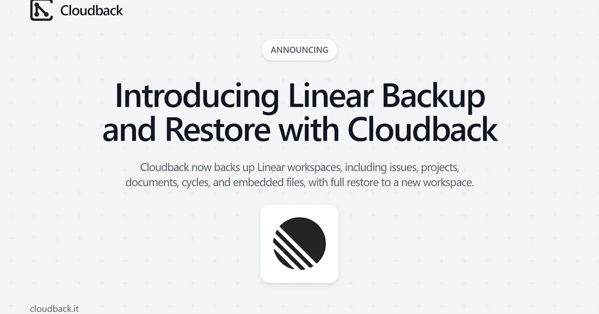 Cloudback for Linear