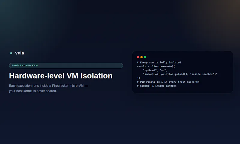 VELA screenshot 2
