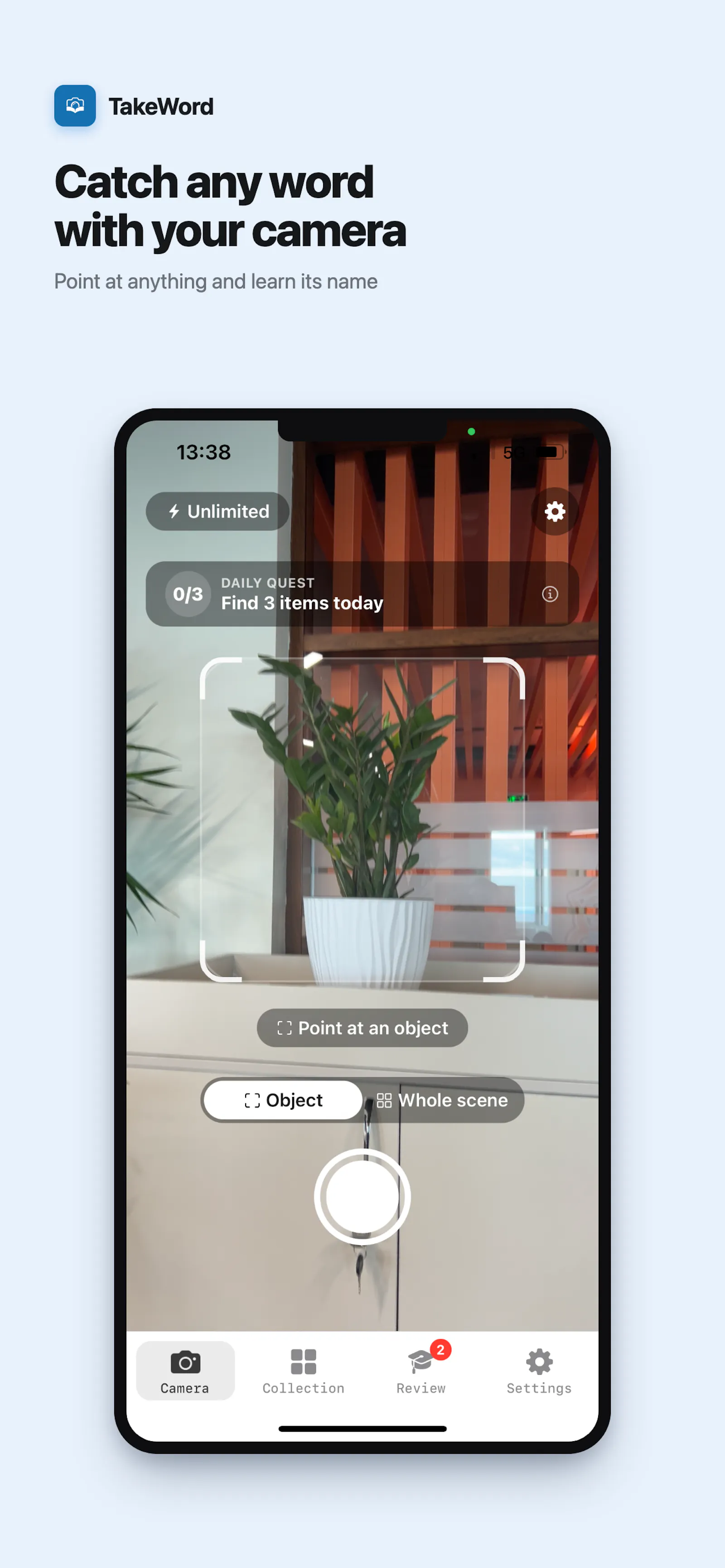 TakeWord — learn through camera screenshot 3