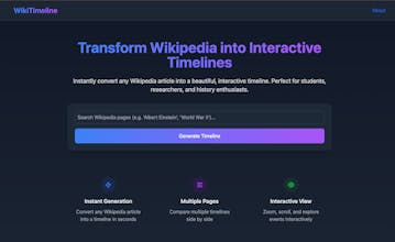 WikiTimeline gallery image
