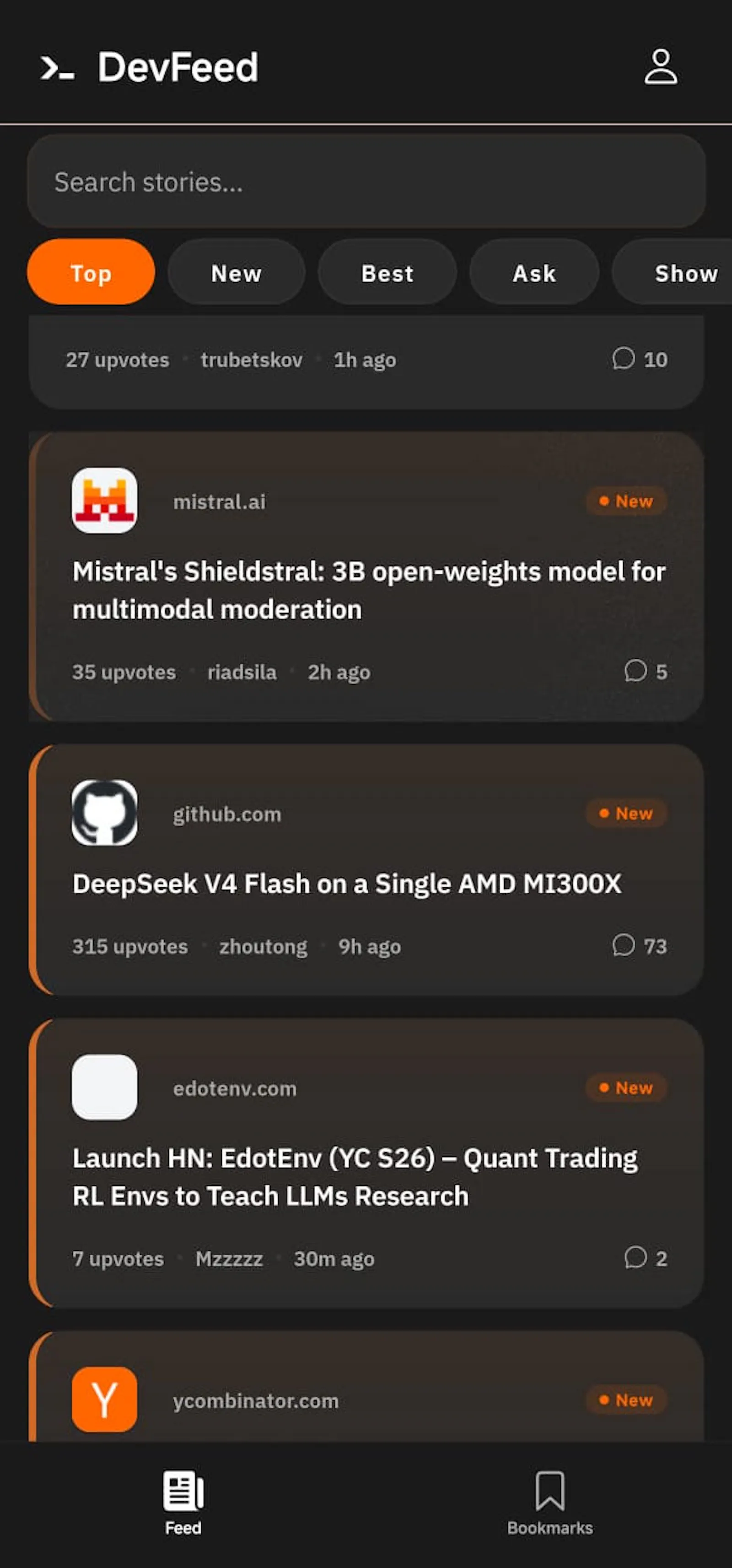DevFeed screenshot 3