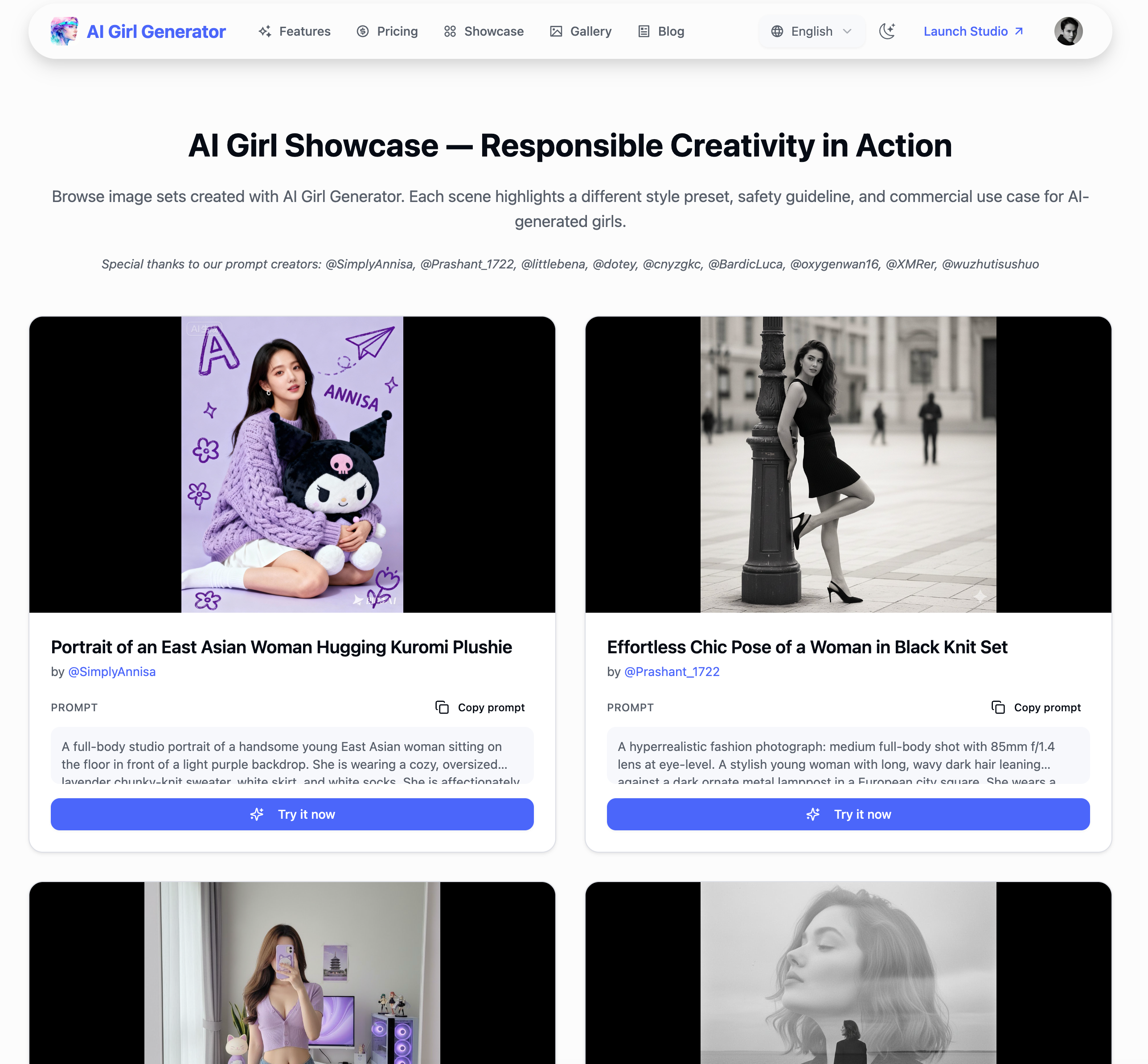 AI Girl Generator gallery image