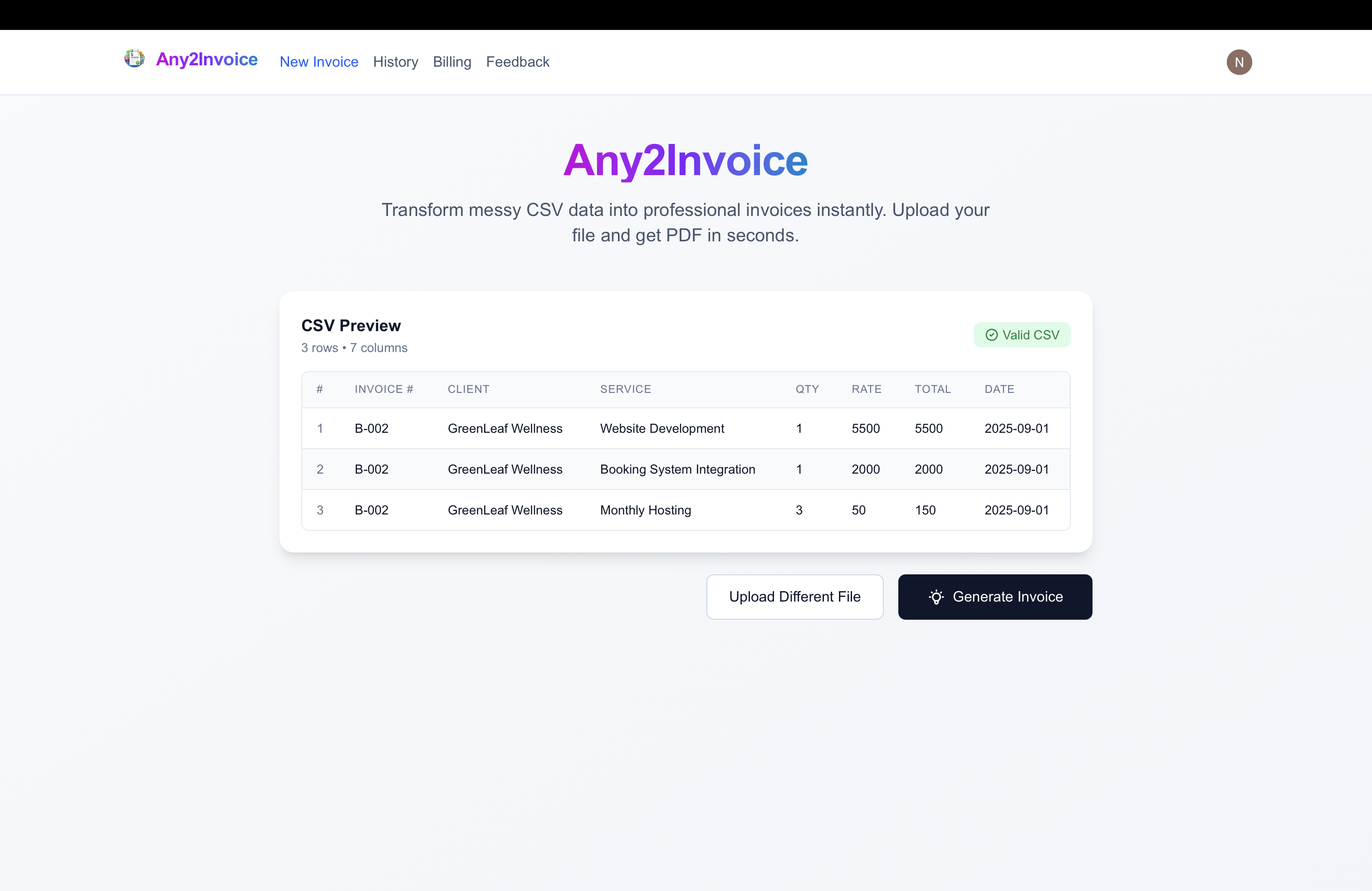 Any2Invoice gallery image