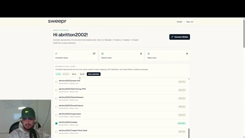 sweepr screenshot 1 (video preview)