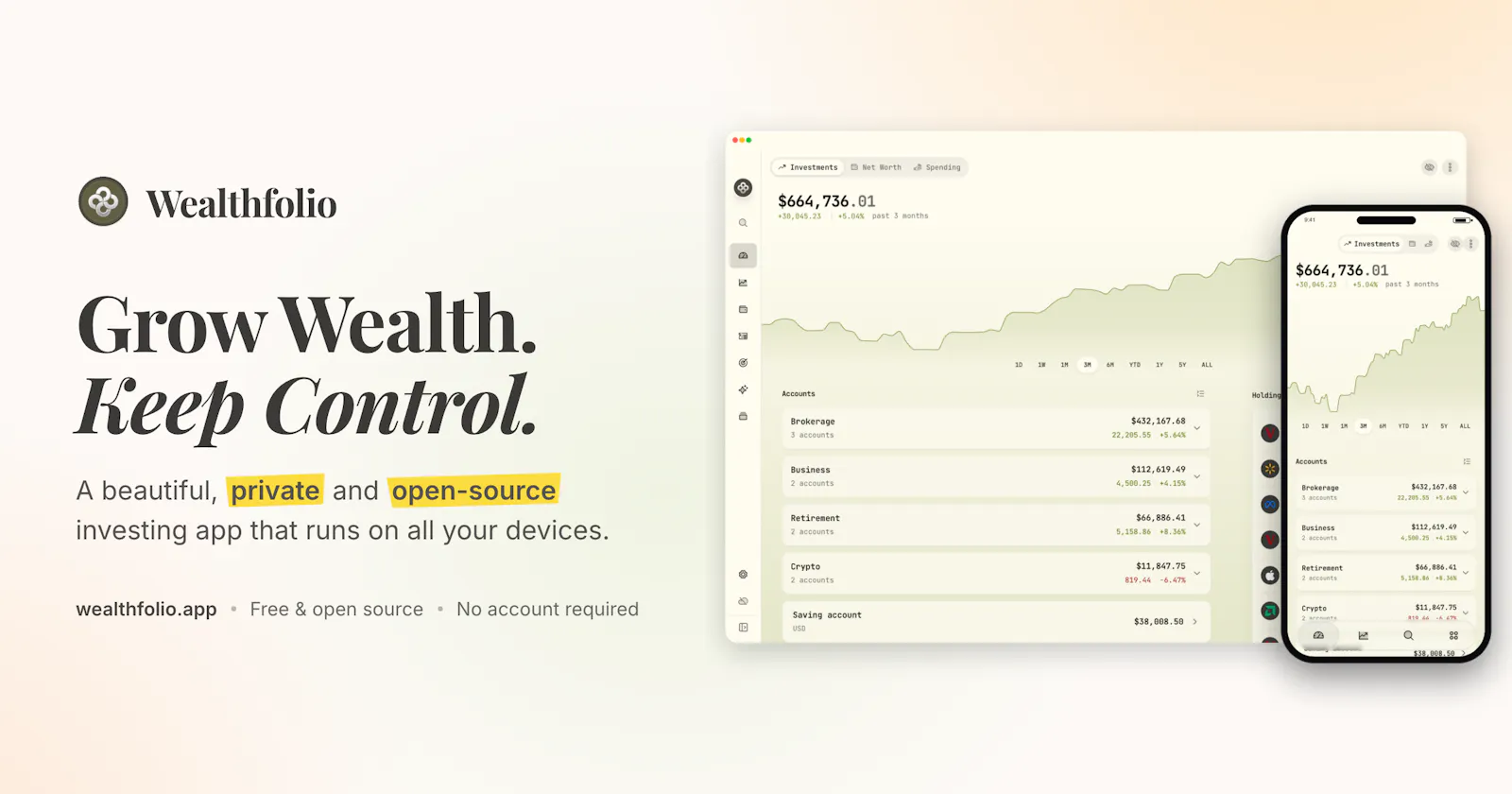 Wealthfolio screenshot 2