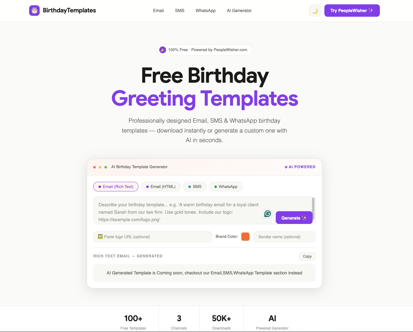 BirthdayTemplates by PeopleWisher gallery image