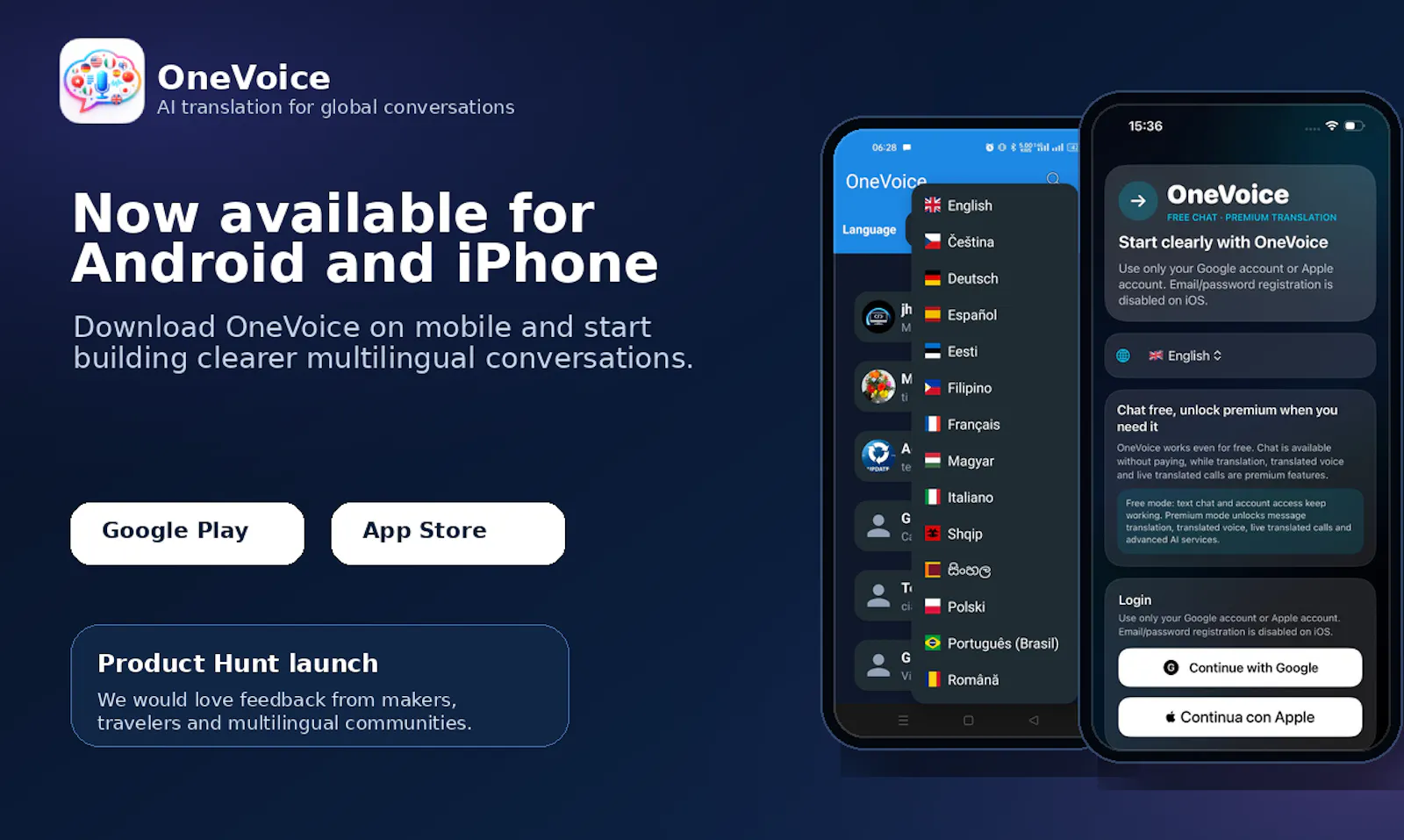 OneVoice for iOS, Android & Web screenshot 4