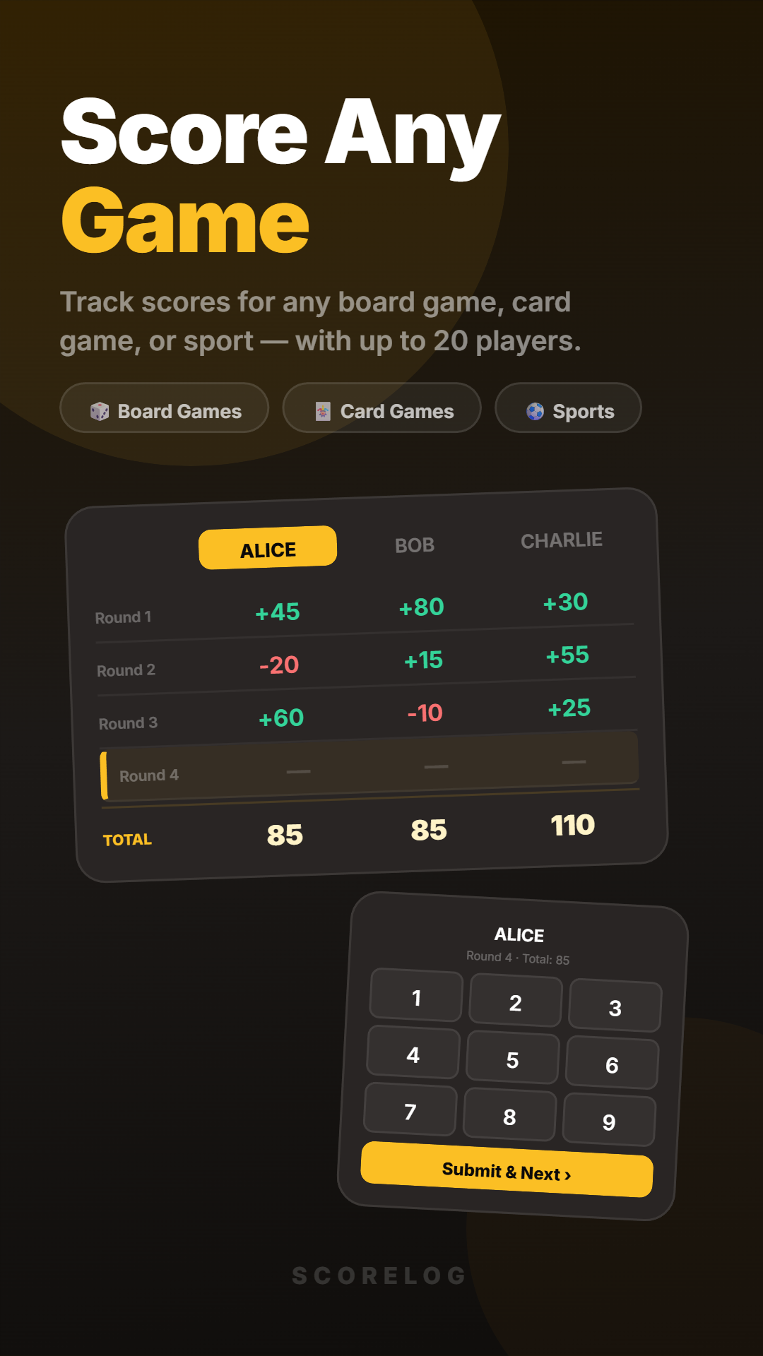 ScoreLog - Score Keeper gallery image