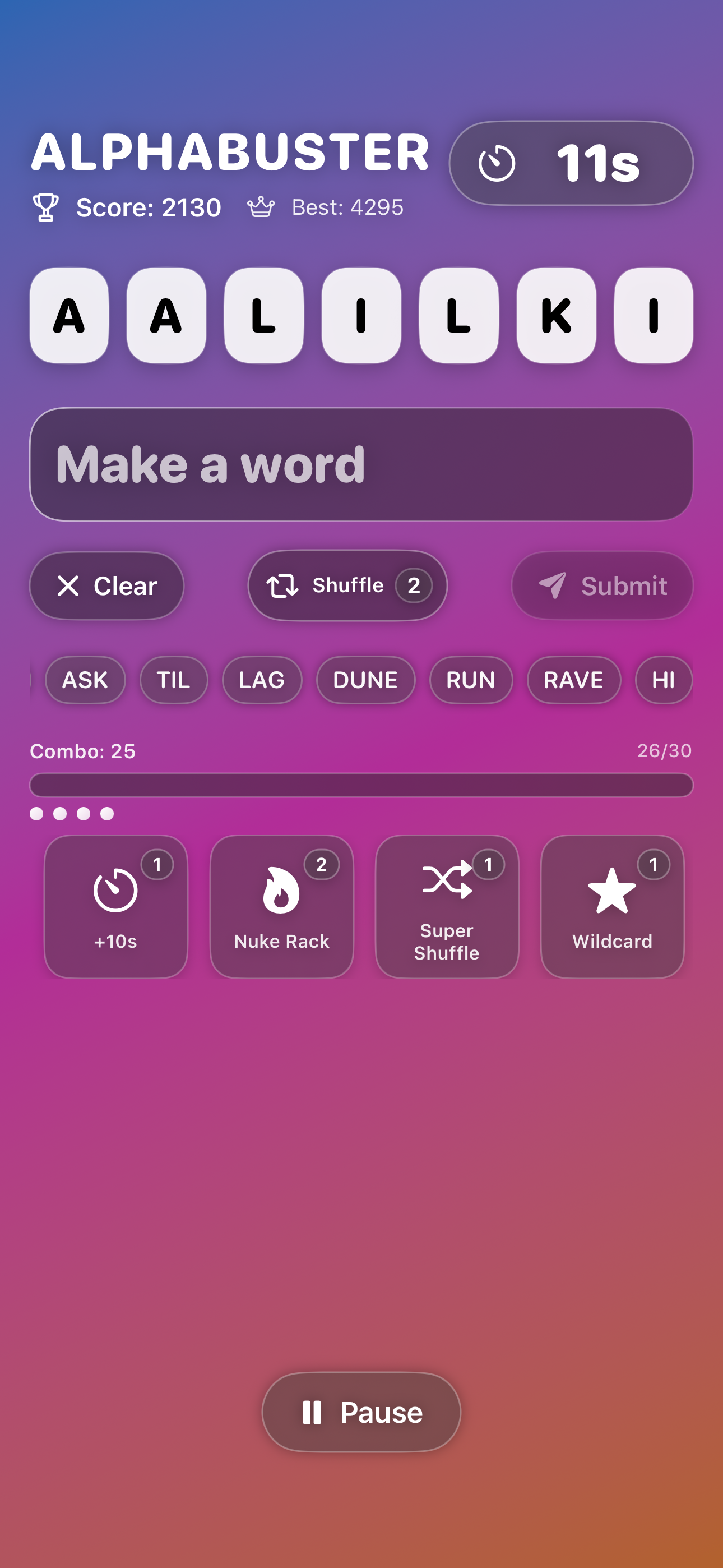 Alphabuster - Main product screenshot demonstrating key features and user interface