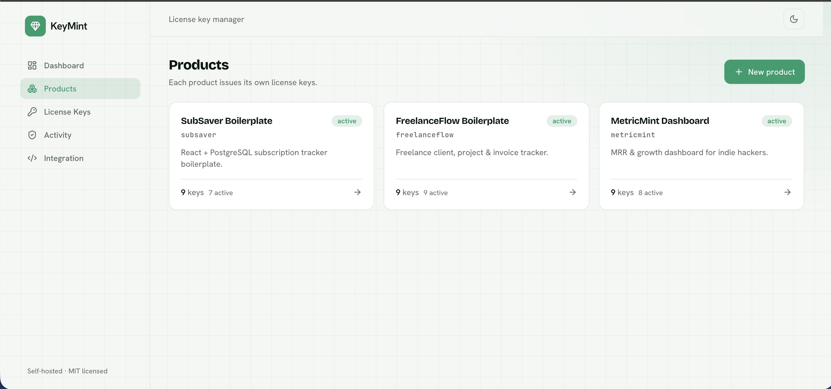 KeyMint — License Key Manager gallery image