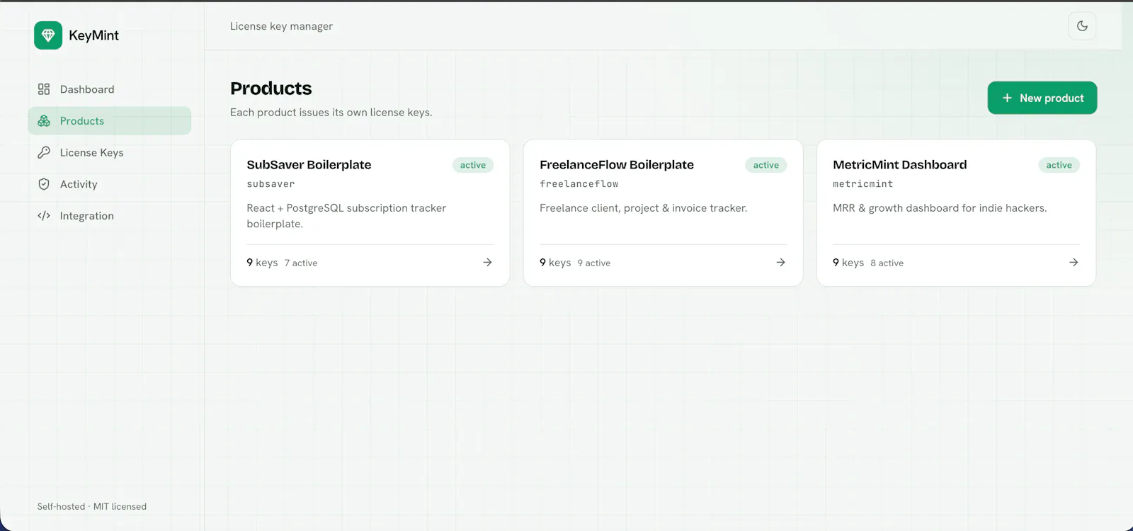 KeyMint — License Key Manager screenshot 2