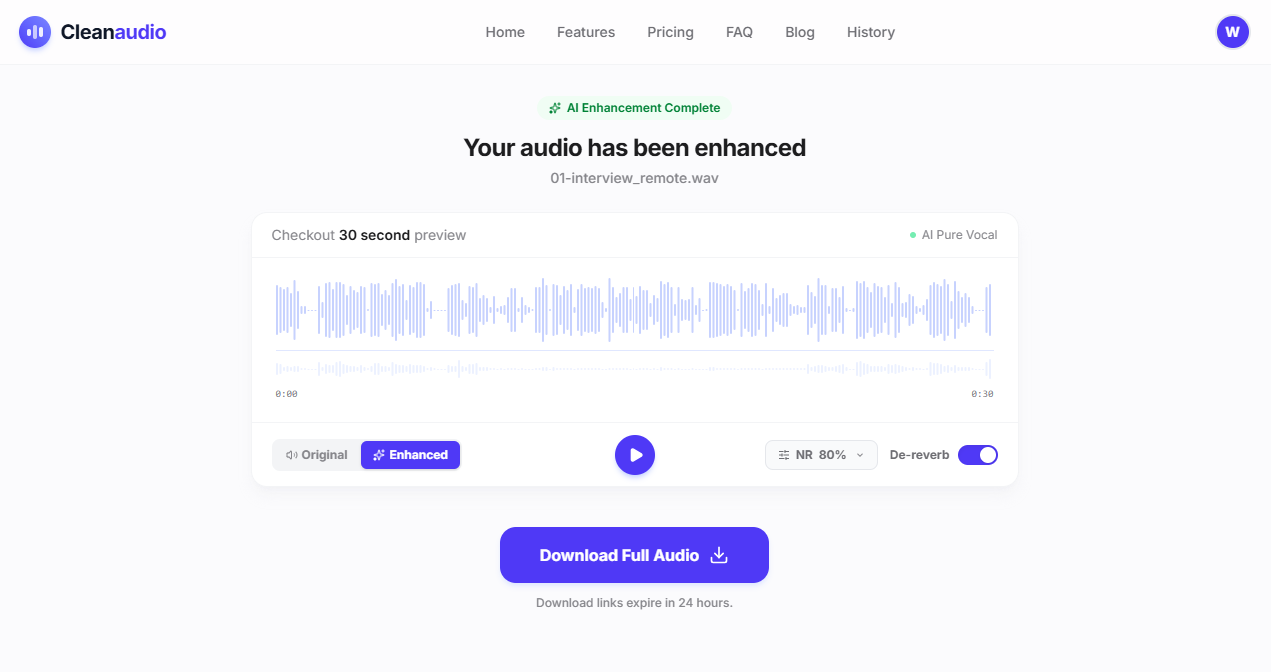 CleanAudio AI gallery image