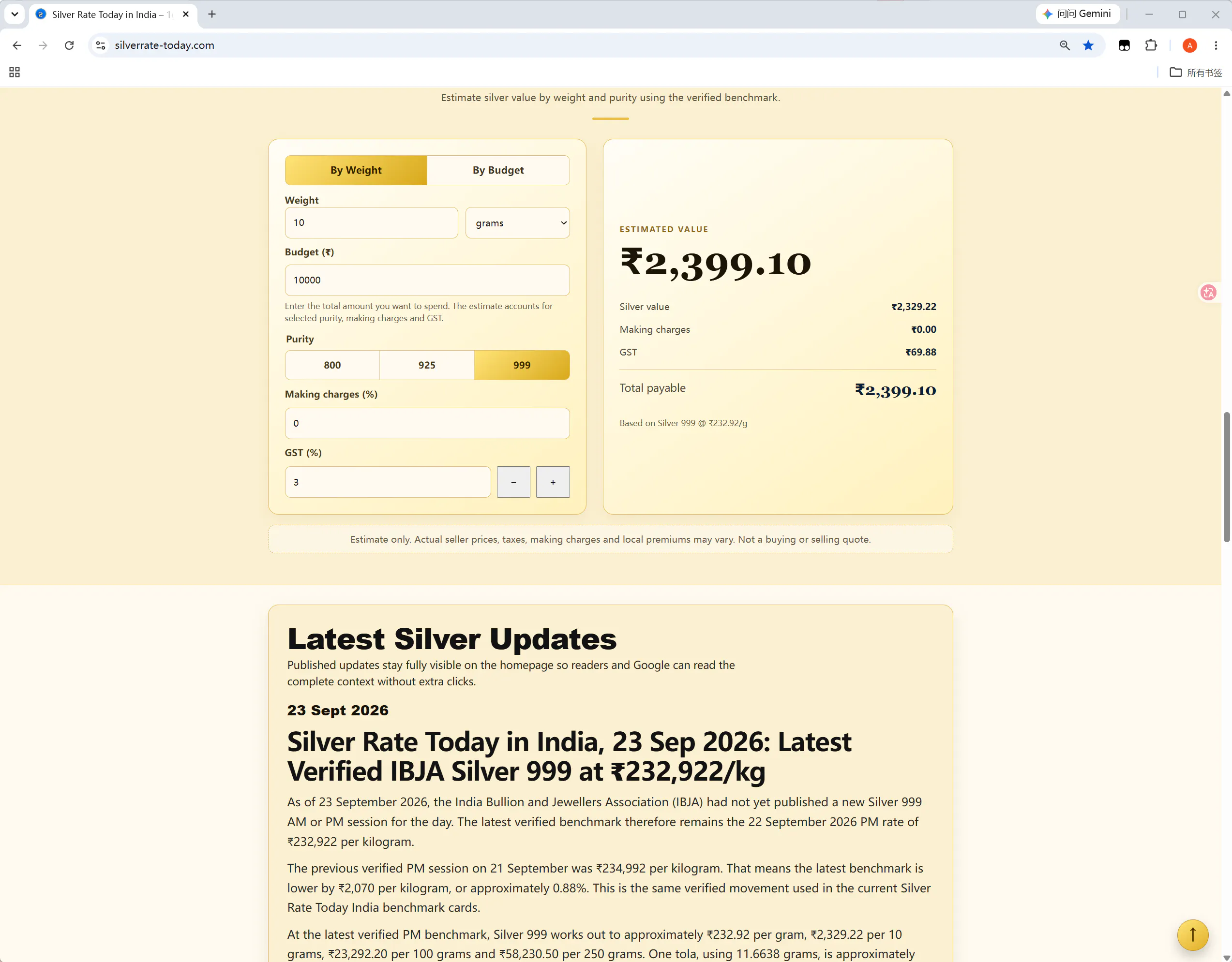 Silver Rate Today India gallery image