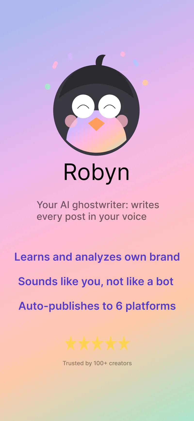 Robyn: Social Ghostwriter screenshot 1