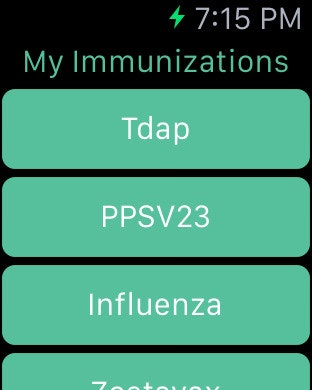 My Immunizations gallery image