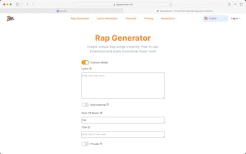 Rap Generator gallery image