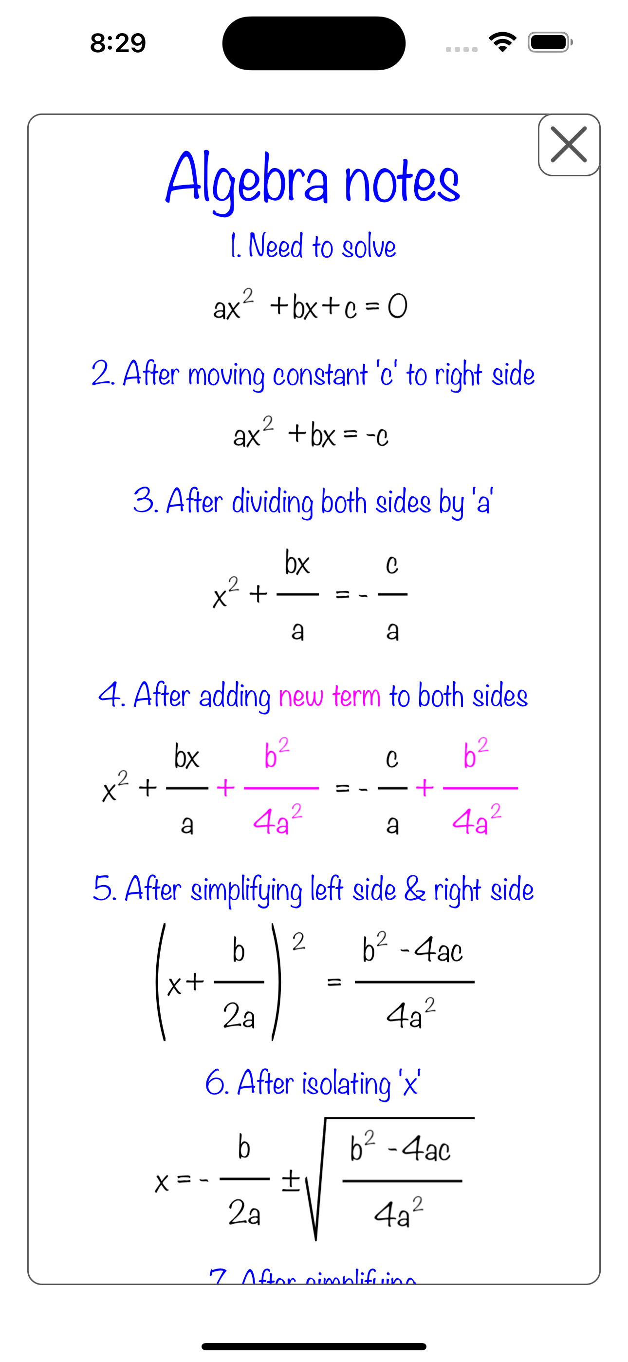 Wiskunde -redacteur - Math Notes: Van algebra tot calculus media 10