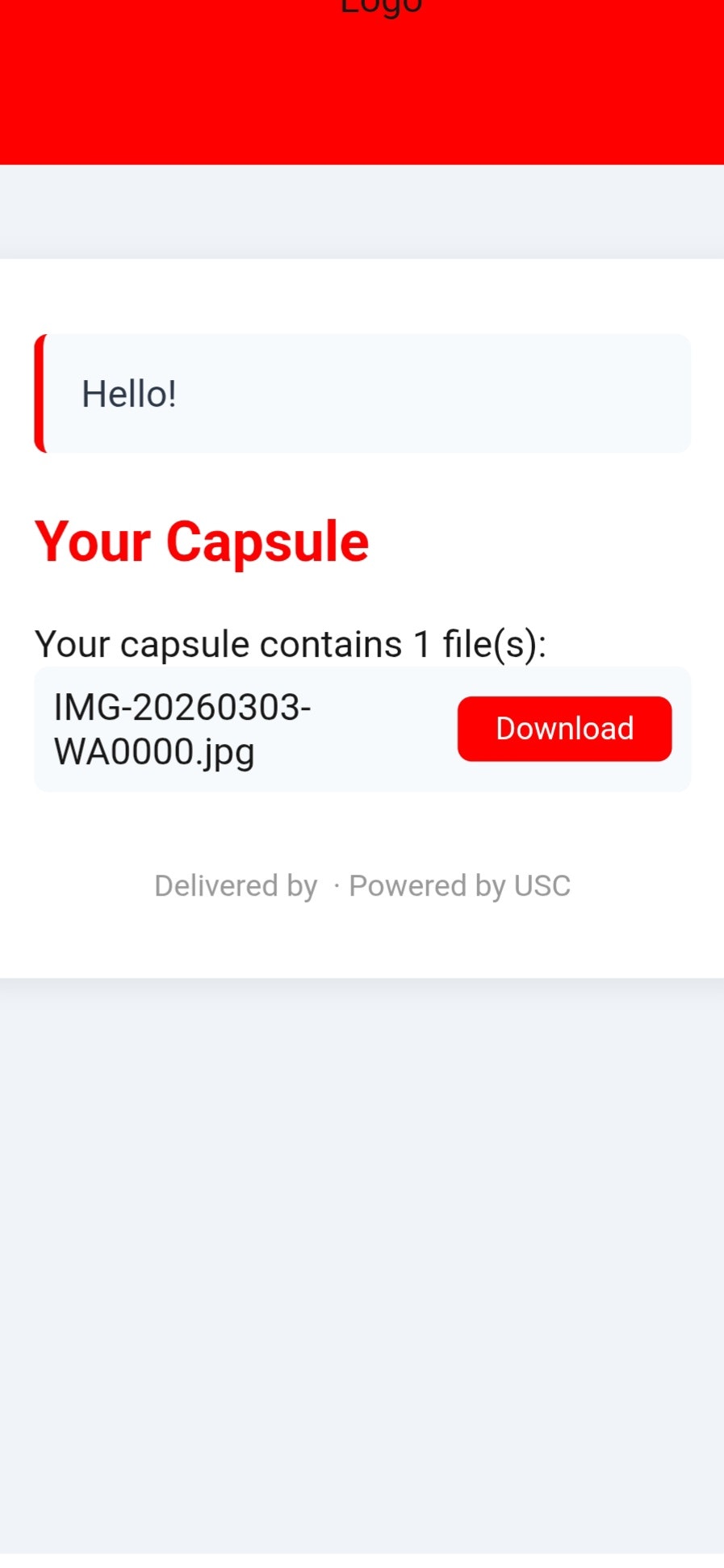 Universal Send Capsule  gallery image