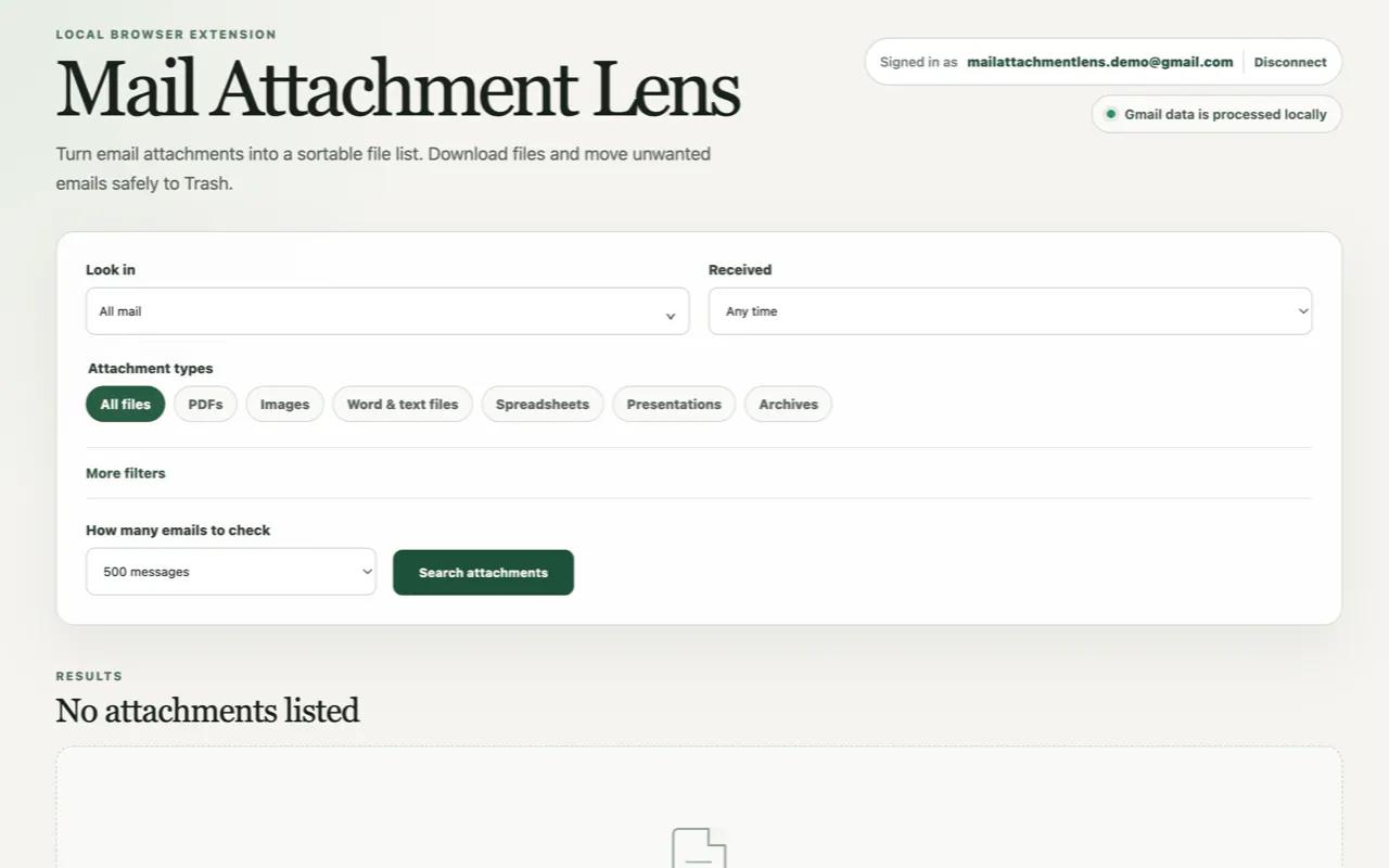 Mail Attachment Lens gallery image