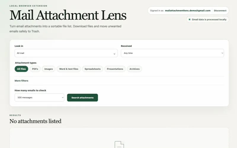 Mail Attachment Lens screenshot 3