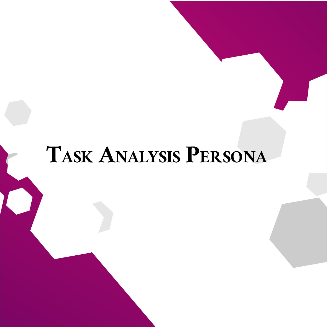 Modelo Persona de Análise de Tarefa