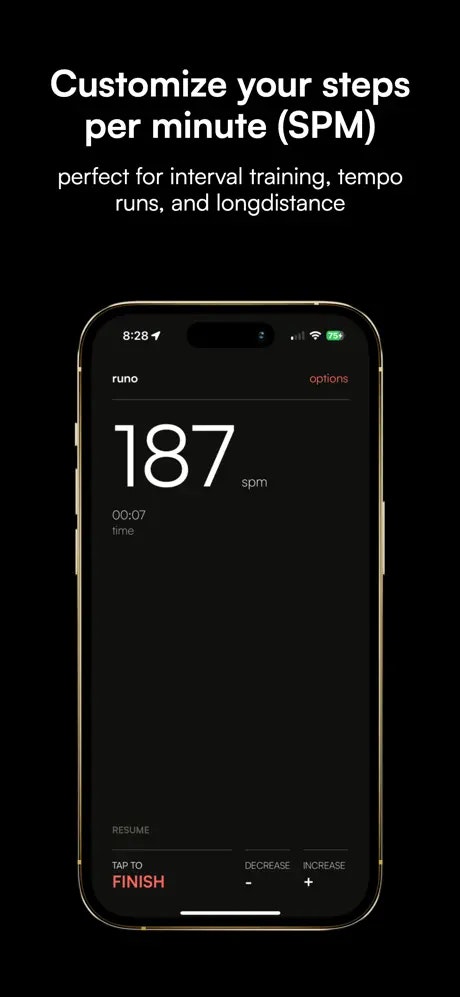 Runo - A metronome for runners to improve running pace media 3