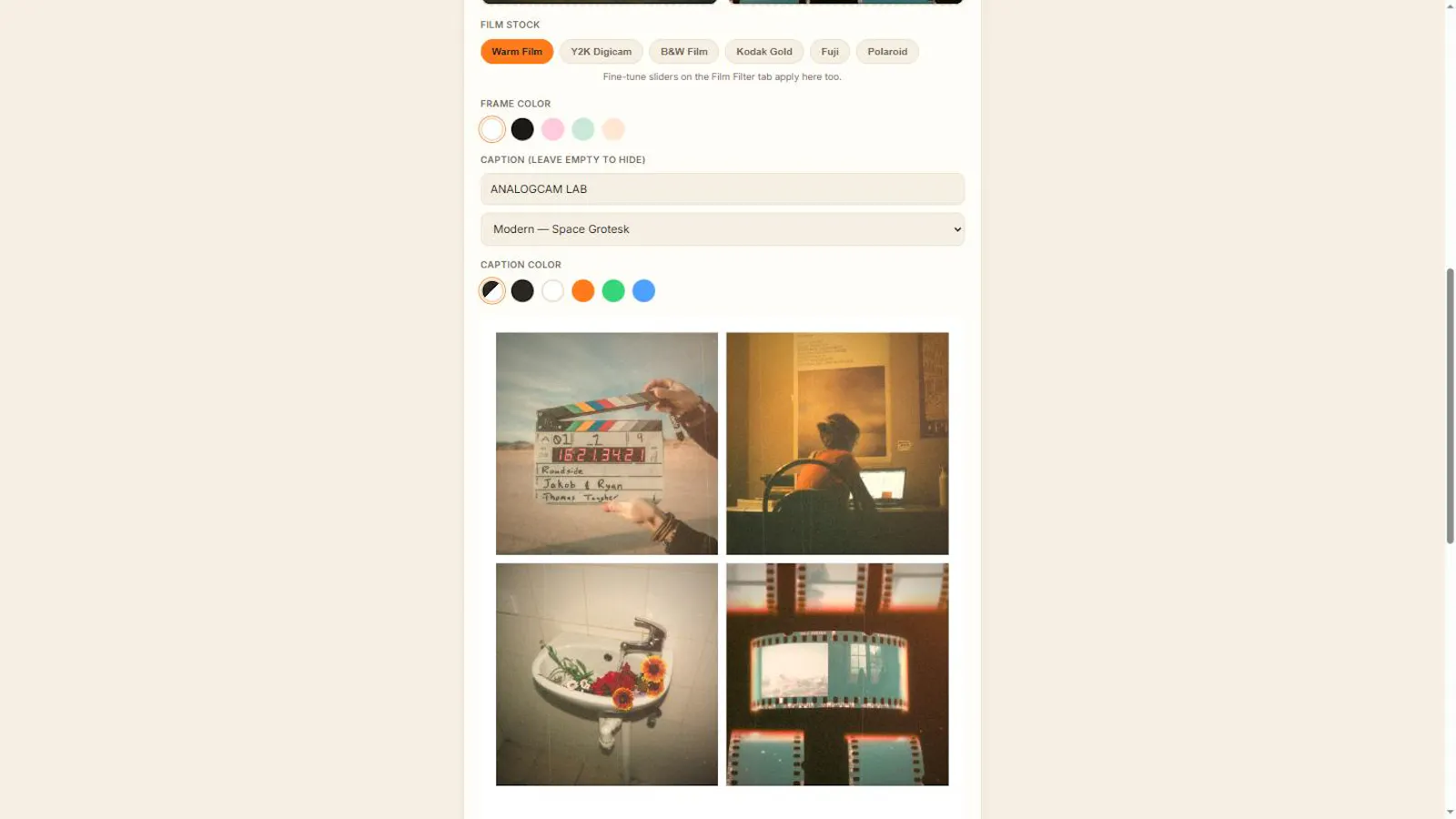 Analogcam Lab - Film Filter & Grid Maker screenshot 3