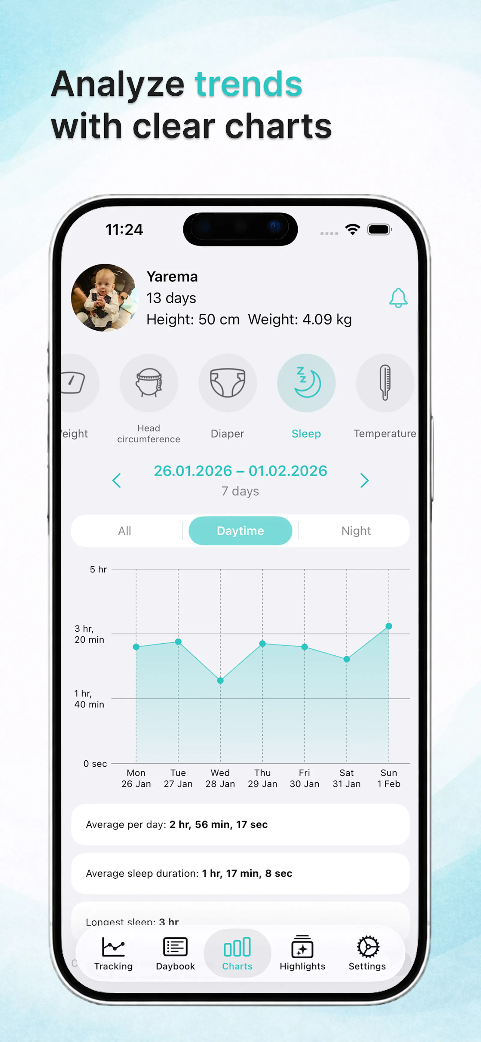 Malyatko — Baby tracker screenshot 2