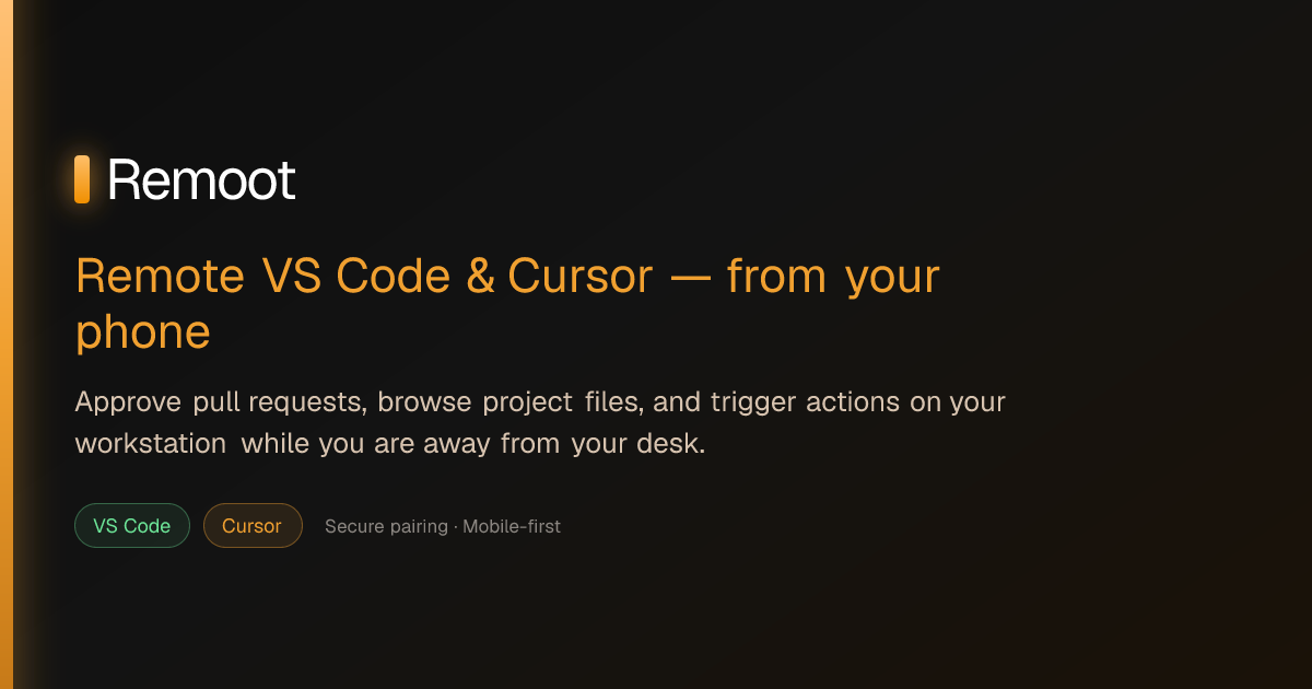Remoot: Bridge for VSCode & Cursor gallery image