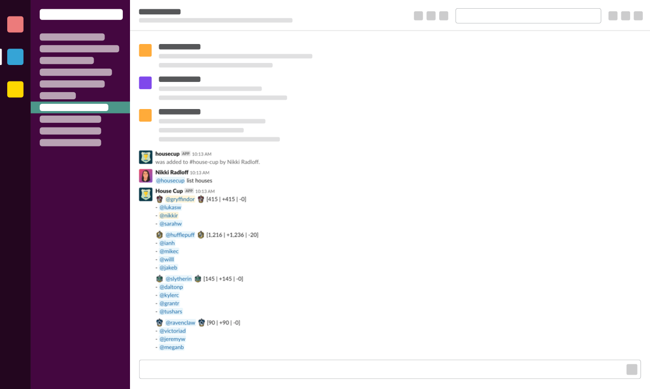 Harry Potter Slack and Discord House Cup gallery image