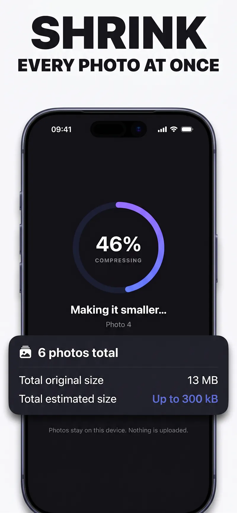 Shrink: Photo Compressor screenshot 4