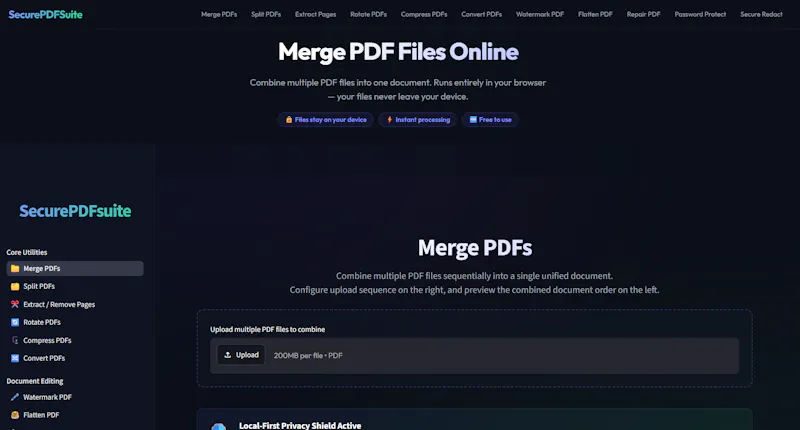 SecurePDFSuite screenshot 2