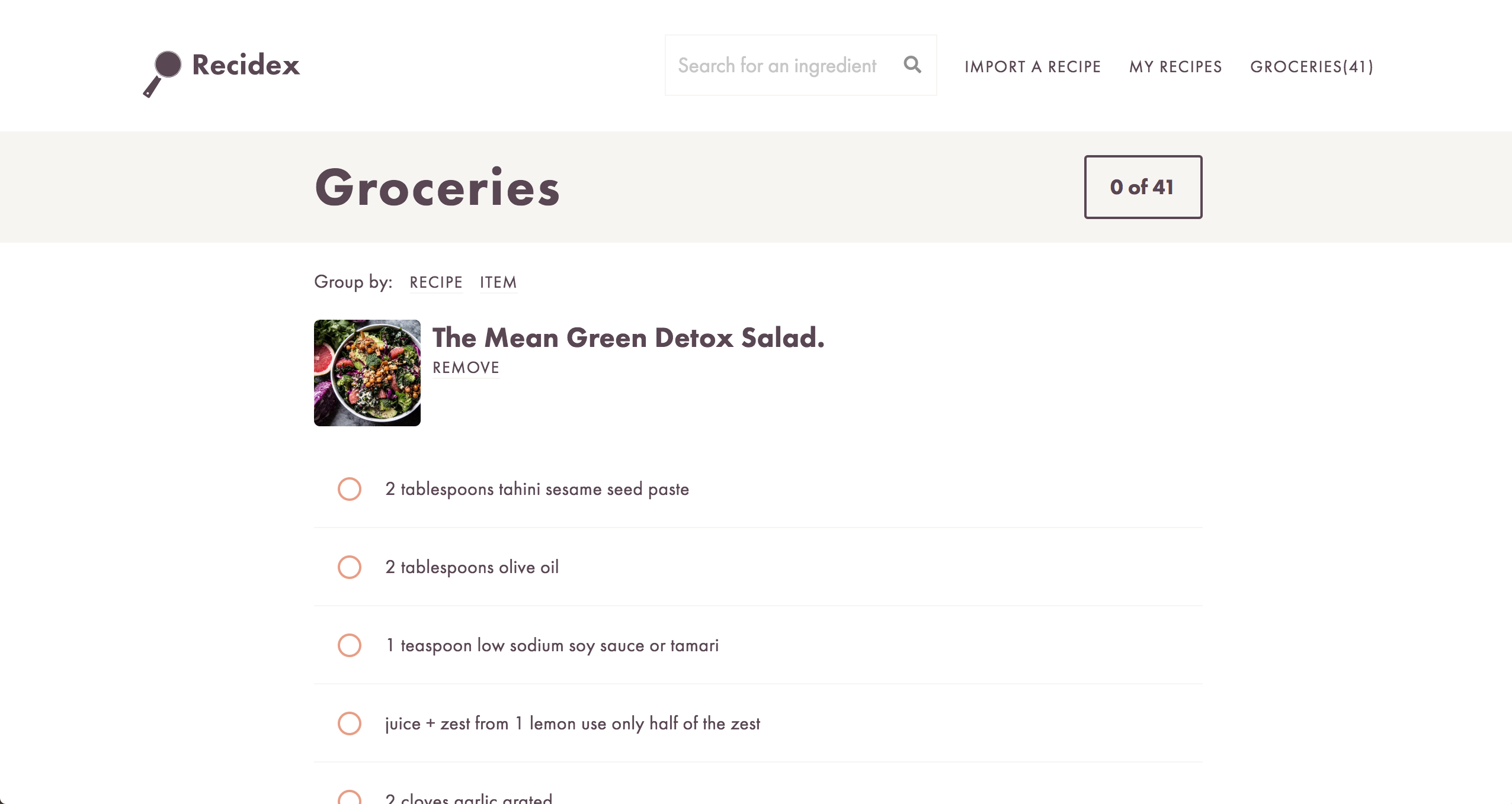 Recidex gallery image