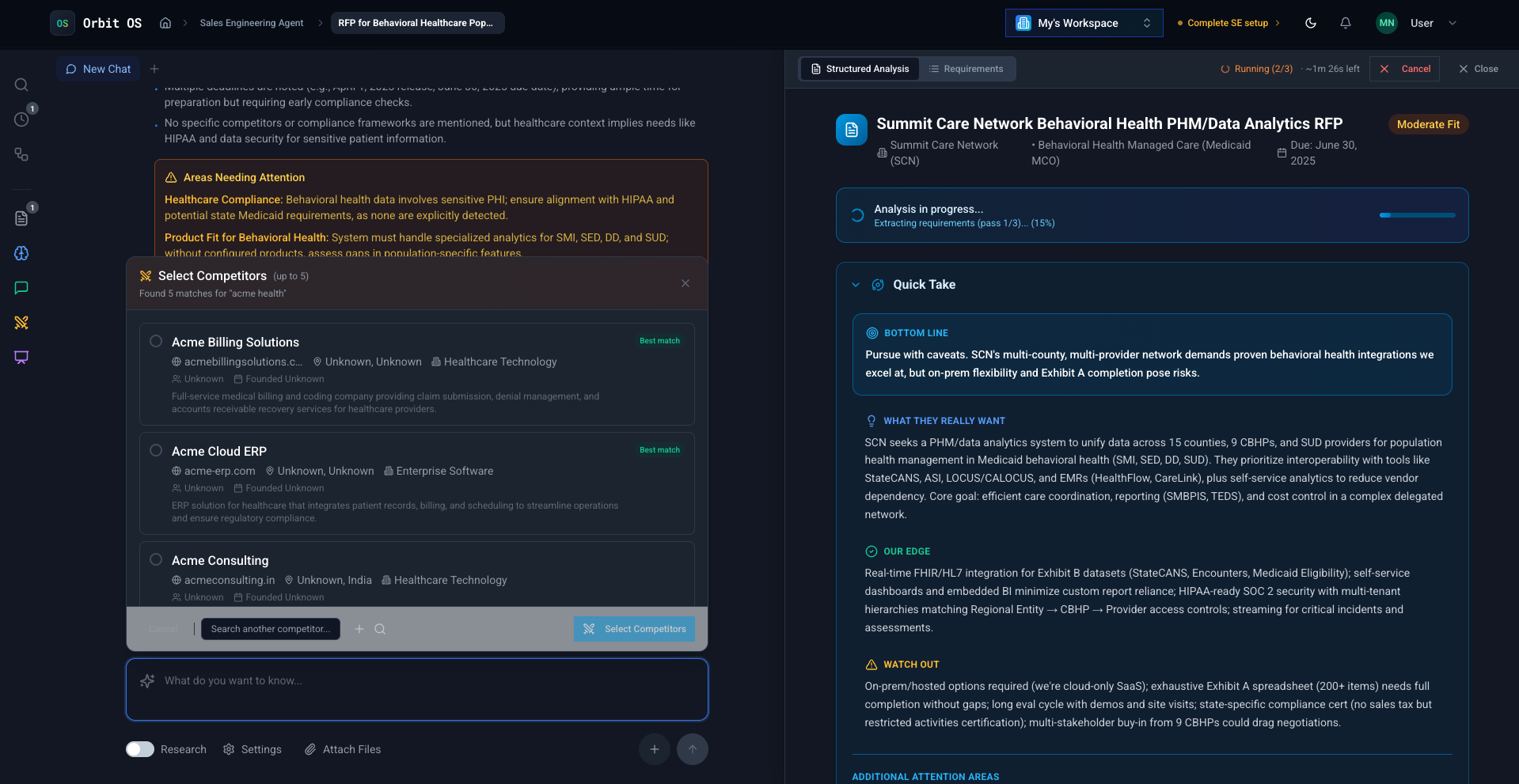 Sales Engineering AI - Screenshot 3 showing product features and functionality