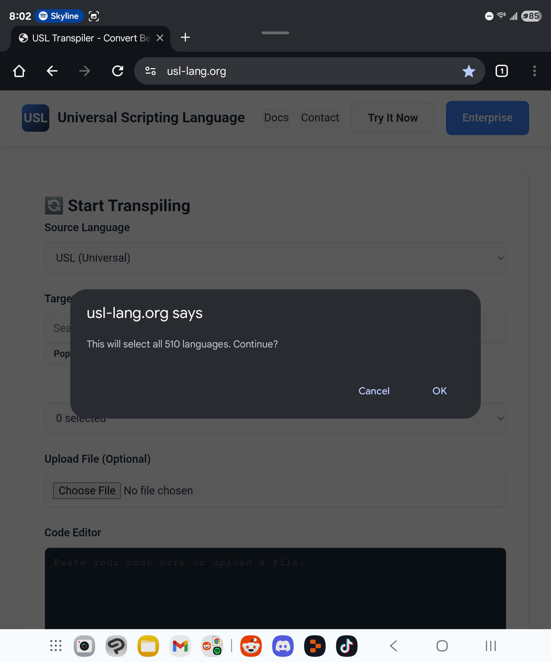 Média USL Transpiler - Convert between 500+ programming languages 2