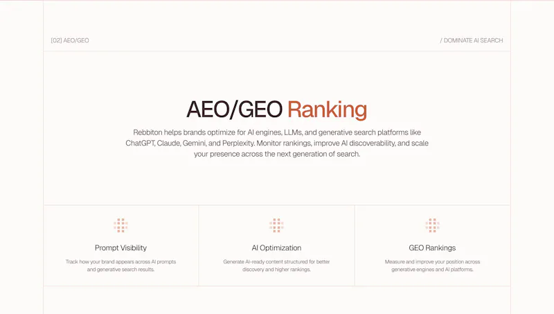 Rebbiton - AEO | SEO | Analytics screenshot 11