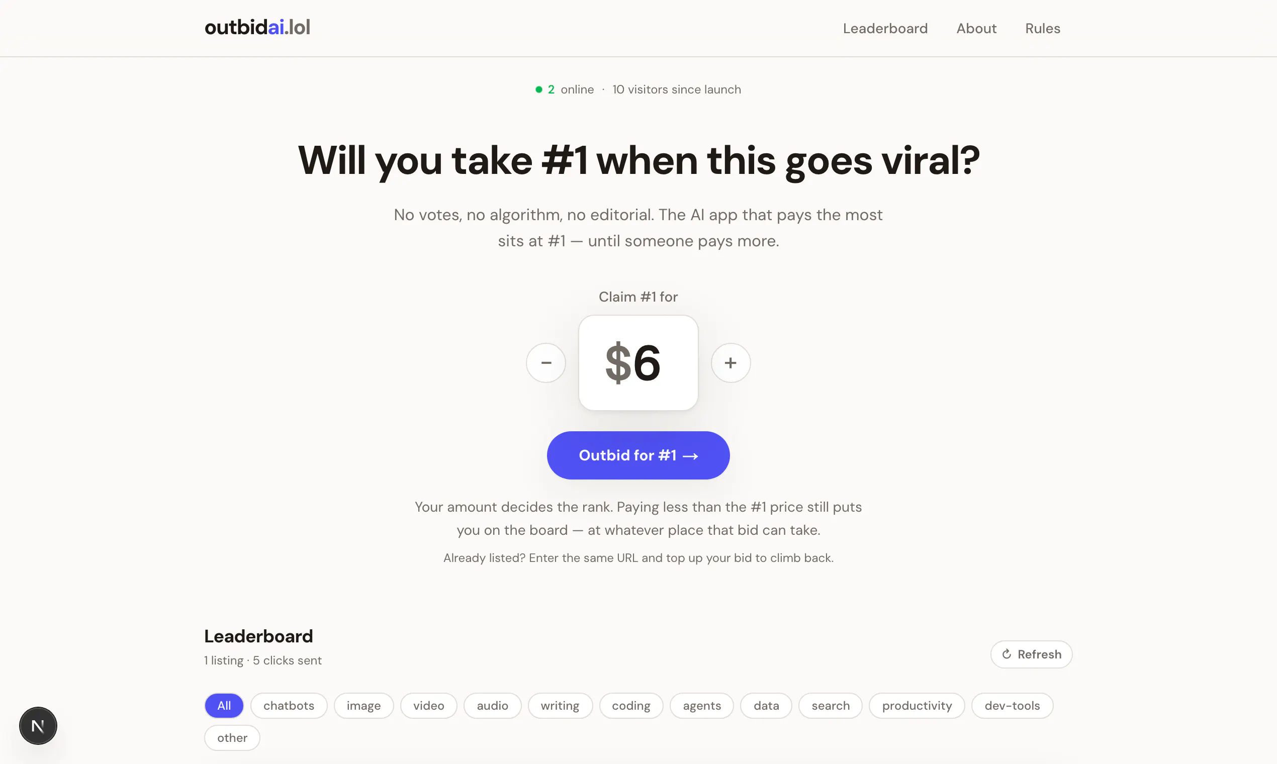 Outbid for AI Tools gallery image