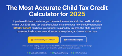 Child Tax Credit Calculator gallery image