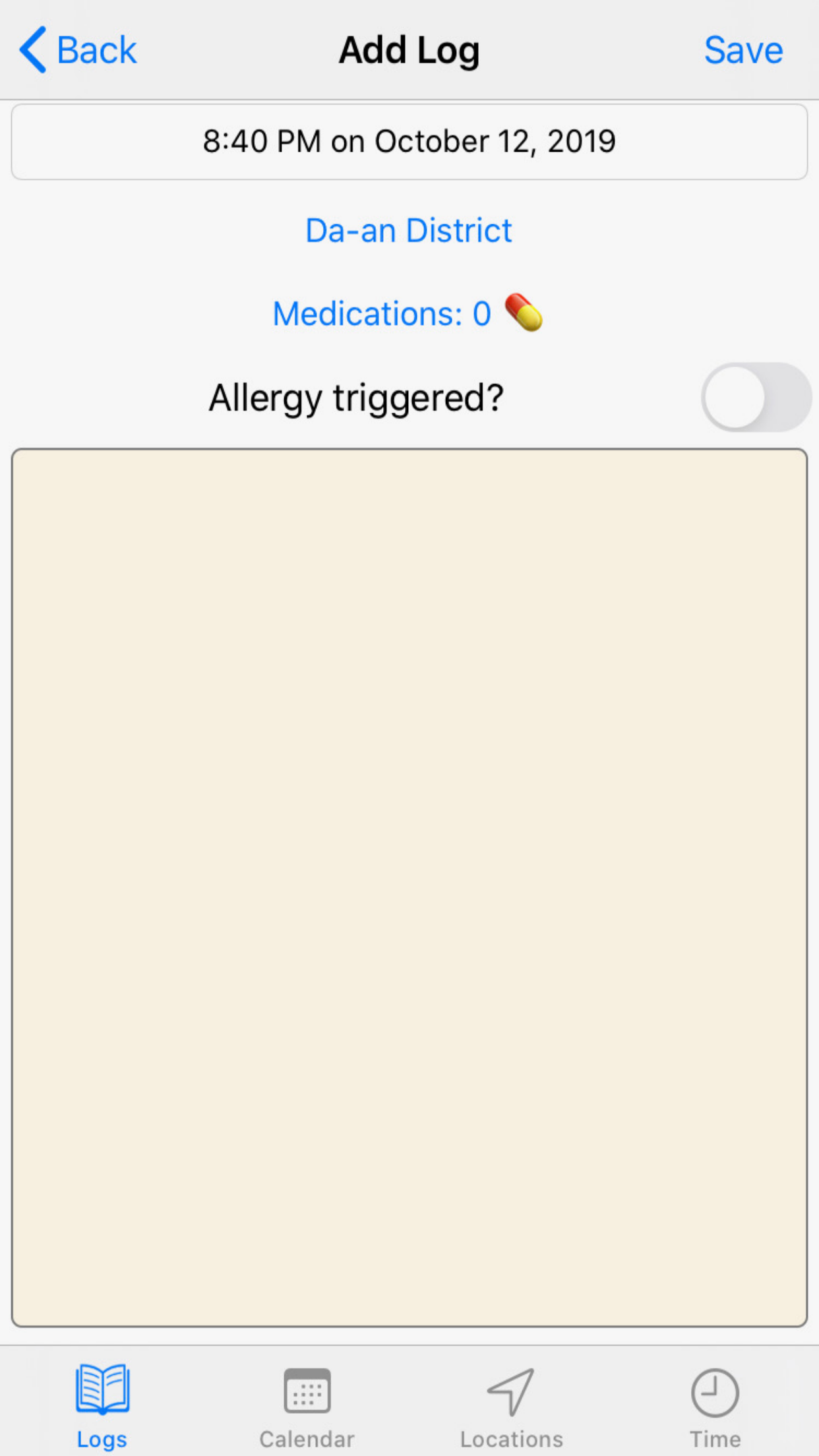 Allergy Log Book gallery image