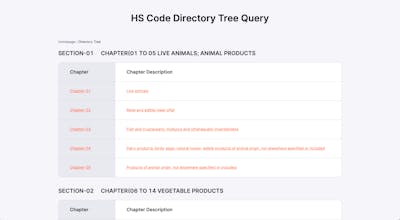 HS Code Search Engine gallery image
