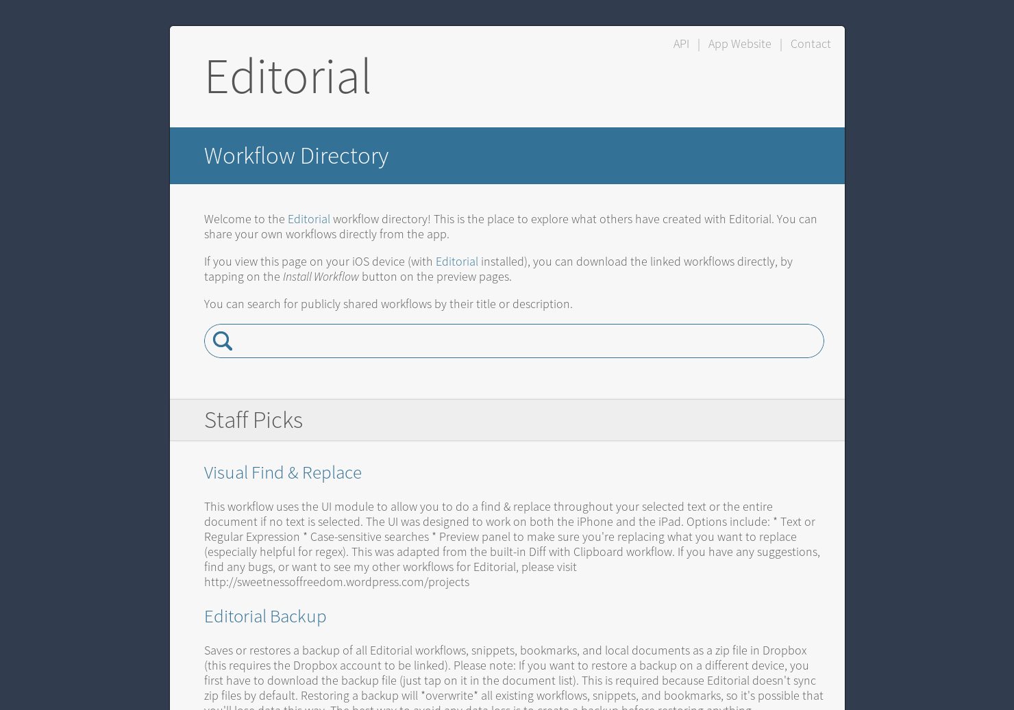 Editorial Workflows gallery image