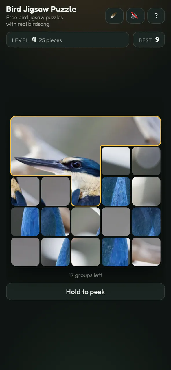 Endless Bird Jigsaw Puzzle screenshot 2