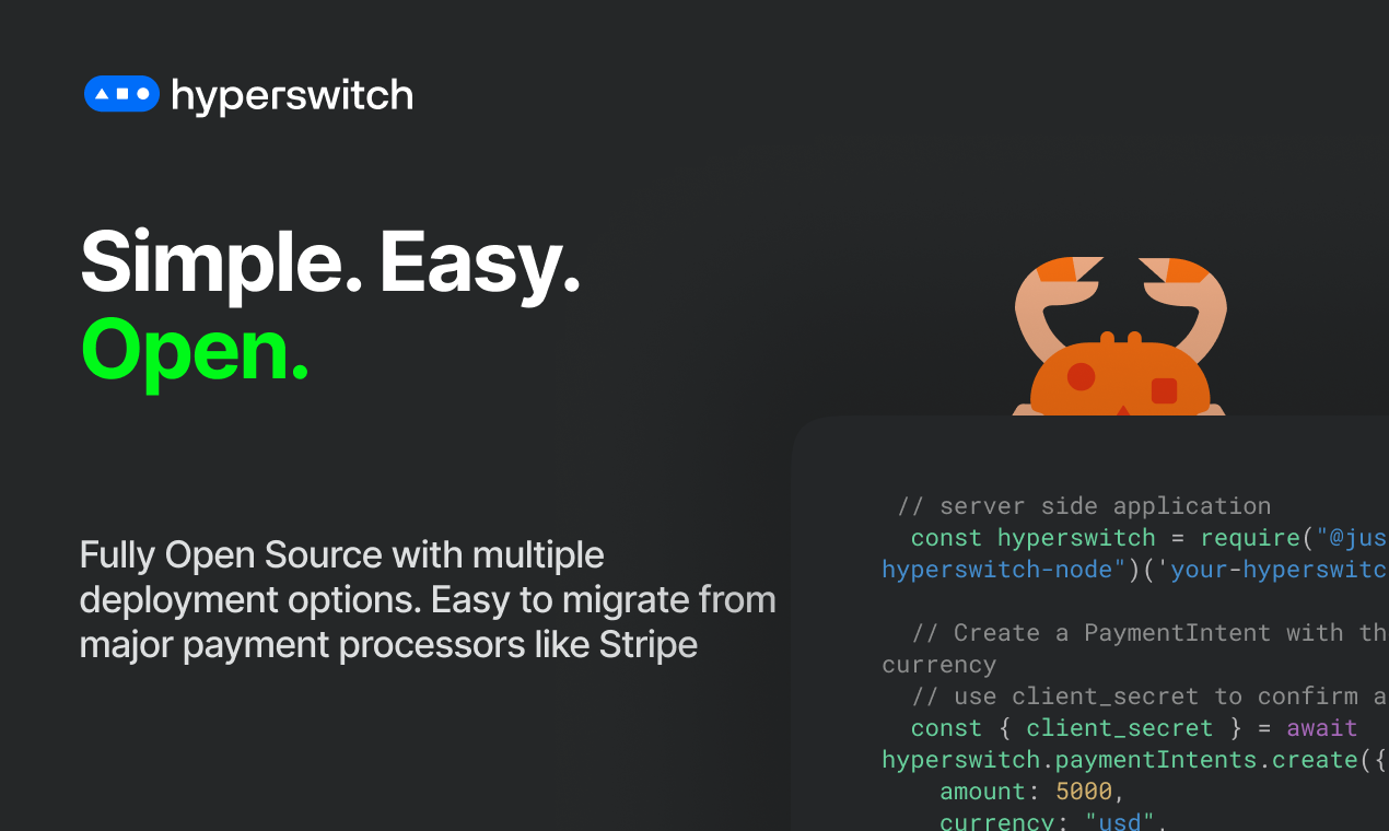 HyperSwitch - Fast, reliable, and affordable open source payments switch media 5